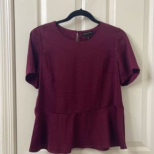 Banana Republic silky peplum blouse